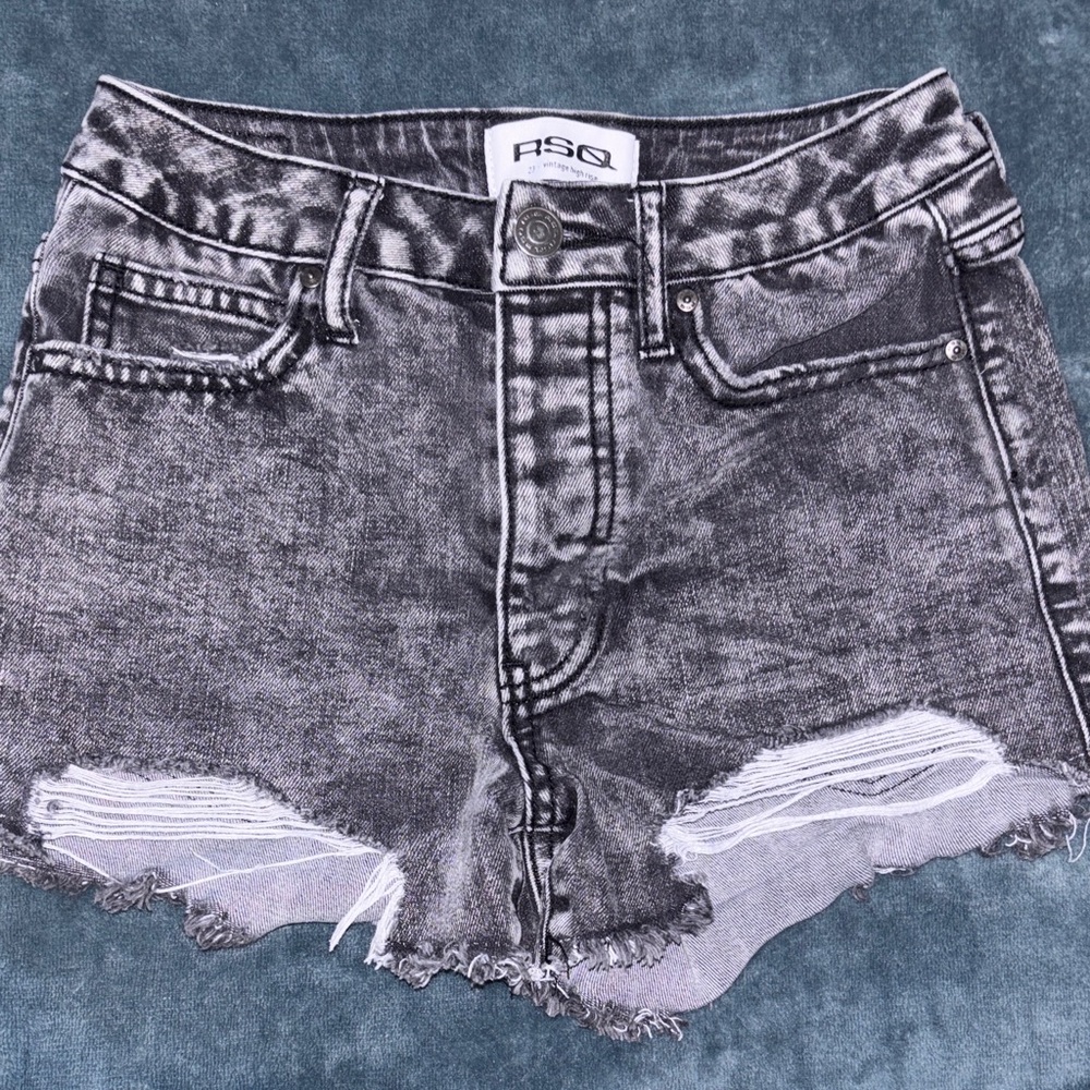 RSQ Women's Charcoal Jean Shorts